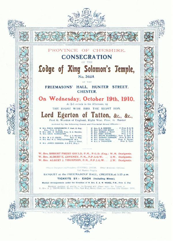 Consecration Programme