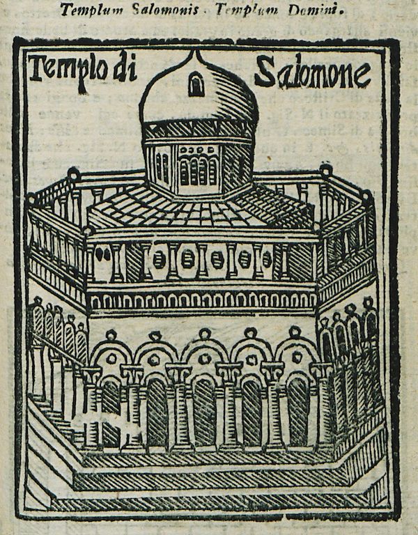 A print by Salvatore & Giandomenico Marescandoli of Lucca, 1600, depicting the Temple of Solomon